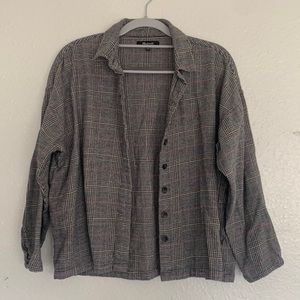 Boxy Plaid Madewell Button Up